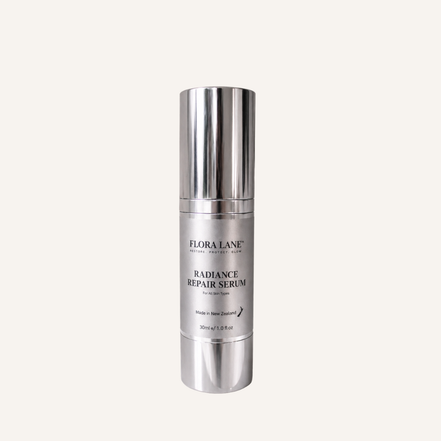Flora Lane Radiance Repair Serum — hormone-aware repair serum made in New Zealand