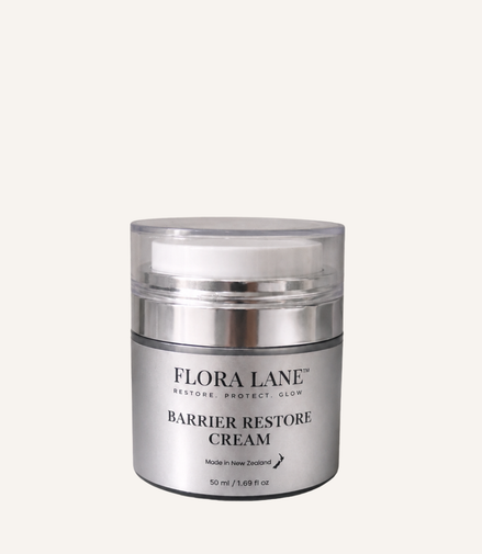 Flora Lane Barrier Restore Cream — perimenopause moisturiser made in New Zealand